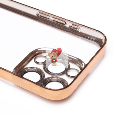 Чехол-накладка для Apple iPhone 15 Pro (желтый) - PC073 с закрытой камерой