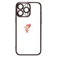 Чехол-накладка для Apple iPhone 16 Pro Max (черный) - PC073 с закрытой камерой