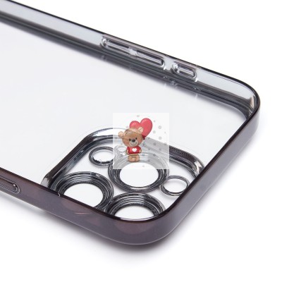 Чехол-накладка для Apple iPhone 16 Pro Max (черный) - PC073 с закрытой камерой