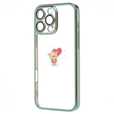 Чехол-накладка для Apple iPhone 16 Pro Max (зеленый) - PC073 с закрытой камерой