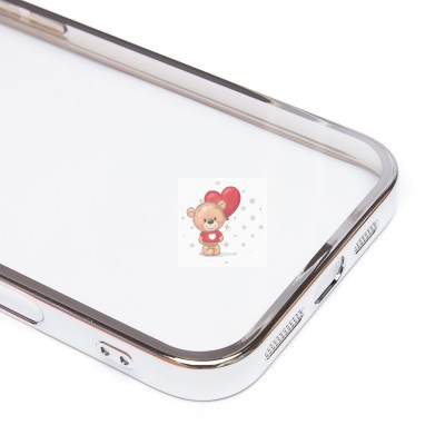 Чехол-накладка для Apple iPhone 16 Pro Max (серебяный) - PC073 с закрытой камерой