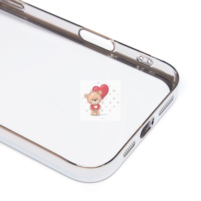 Чехол-накладка для Apple iPhone 16 Pro Max (серебяный) - PC073 с закрытой камерой