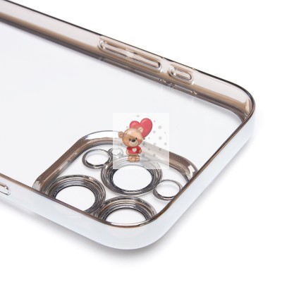 Чехол-накладка для Apple iPhone 16 Pro Max (серебяный) - PC073 с закрытой камерой