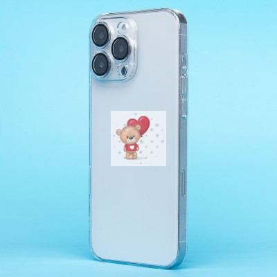 Чехол-накладка для Apple iPhone 16 Pro Max (прозрачный) - PC073 с закрытой камерой