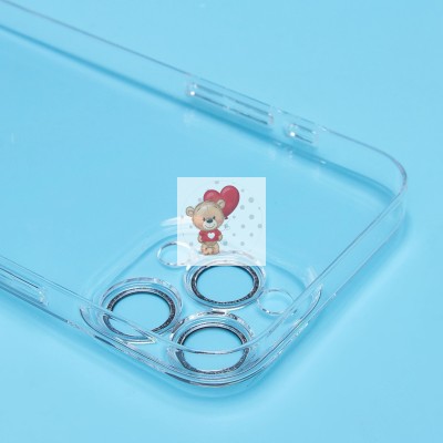 Чехол-накладка для Apple iPhone 16 Pro Max (прозрачный) - PC073 с закрытой камерой