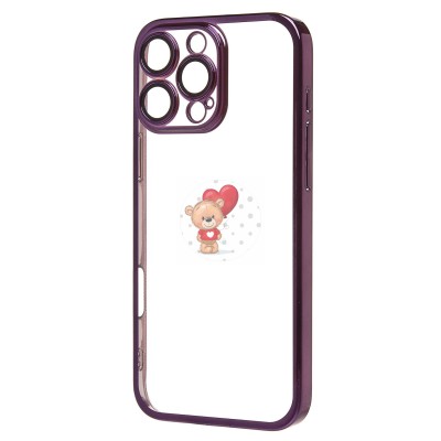 Чехол-накладка для Apple iPhone 16 Pro Max (фиолетовый) - PC073 с закрытой камерой