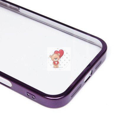 Чехол-накладка для Apple iPhone 16 Pro Max (фиолетовый) - PC073 с закрытой камерой