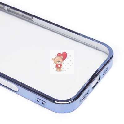 Чехол-накладка для Apple iPhone 16 Pro (синий) - PC073 с закрытой камерой