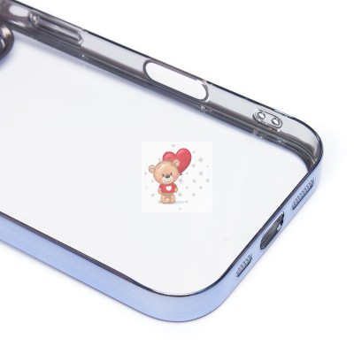 Чехол-накладка для Apple iPhone 16 Pro (синий) - PC073 с закрытой камерой