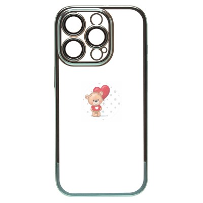 Чехол-накладка для Apple iPhone 16 Pro (зеленый) - PC073 с закрытой камерой