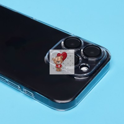 Чехол-накладка для Apple iPhone 16 Pro (прозрачный) - PC073 с закрытой камерой