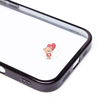 Чехол-накладка для Apple iPhone 16 (черный) - PC073 с закрытой камерой