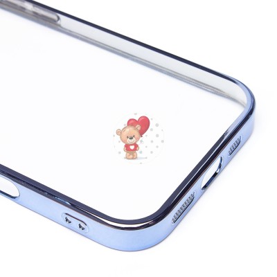 Чехол-накладка для Apple iPhone 16 (синий) - PC073 с закрытой камерой