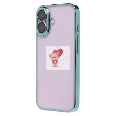 Чехол-накладка для Apple iPhone 16 (зеленый) - PC073 с закрытой камерой Чехол-накладка для Apple iPhone 16 (зеленый) - PC073 с закрытой камерой