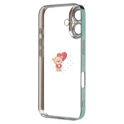 Чехол-накладка для Apple iPhone 16 (зеленый) - PC073 с закрытой камерой Чехол-накладка для Apple iPhone 16 (зеленый) - PC073 с закрытой камерой