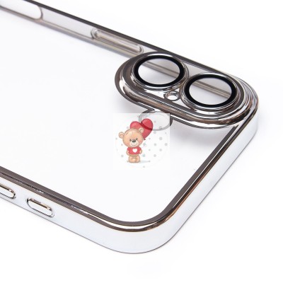 Чехол-накладка для Apple iPhone 16 (серебяный) - PC073 с закрытой камерой