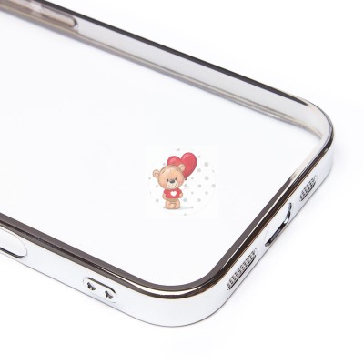 Чехол-накладка для Apple iPhone 16 (серебяный) - PC073 с закрытой камерой
