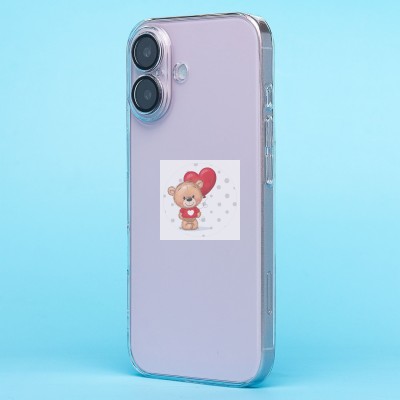Чехол-накладка для Apple iPhone 16 (прозрачный) - PC073 с закрытой камерой Чехол-накладка для Apple iPhone 16 (прозрачный) - PC073 с закрытой камерой