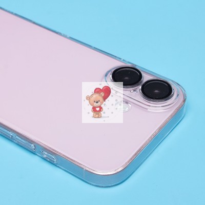 Чехол-накладка для Apple iPhone 16 (прозрачный) - PC073 с закрытой камерой Чехол-накладка для Apple iPhone 16 (прозрачный) - PC073 с закрытой камерой