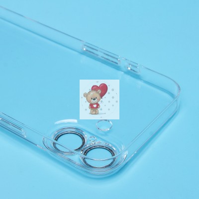 Чехол-накладка для Apple iPhone 16 (прозрачный) - PC073 с закрытой камерой Чехол-накладка для Apple iPhone 16 (прозрачный) - PC073 с закрытой камерой
