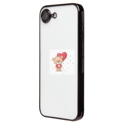 Чехол-накладка для Apple iPhone 16e (черный) - PC073 с закрытой камерой