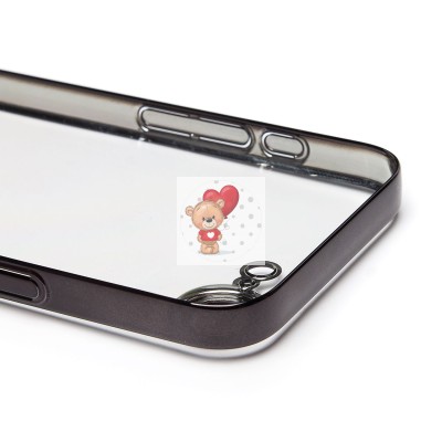 Чехол-накладка для Apple iPhone 16e (черный) - PC073 с закрытой камерой