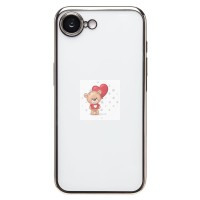 Чехол-накладка для Apple iPhone 16e (серебяный) - PC073 с закрытой камерой