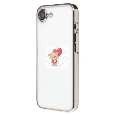 Чехол-накладка для Apple iPhone 16e (серебяный) - PC073 с закрытой камерой