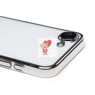 Чехол-накладка для Apple iPhone 16e (серебяный) - PC073 с закрытой камерой