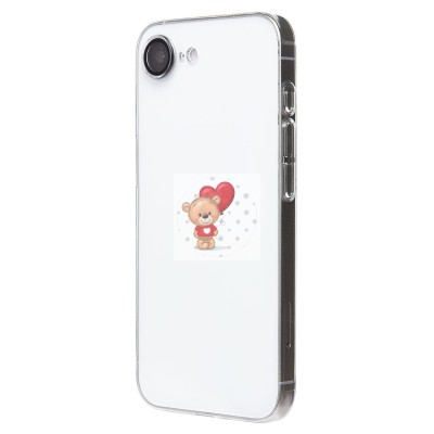 Чехол-накладка для Apple iPhone 16e (прозрачный) - PC073 с закрытой камерой