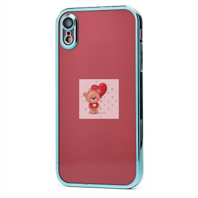 Чехол-накладка для Apple iPhone XR (зеленый) - PC073 с закрытой камерой