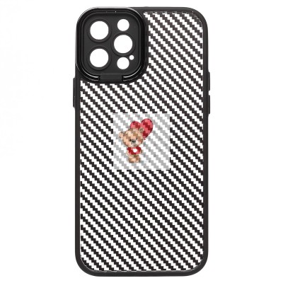 Чехол-накладка для Apple iPhone 12 Pro (черный) - PC077