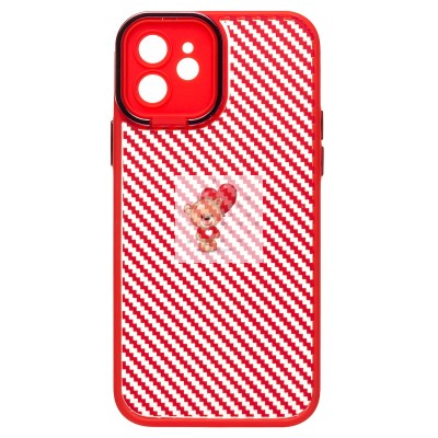 Чехол-накладка для Apple iPhone 12 (красный) - PC077 Чехол-накладка для Apple iPhone 12 (красный) - PC077