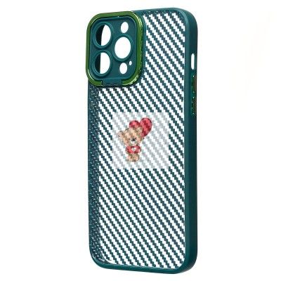 Чехол-накладка для Apple iPhone 13 Pro Max (темно-зеленый) - PC077