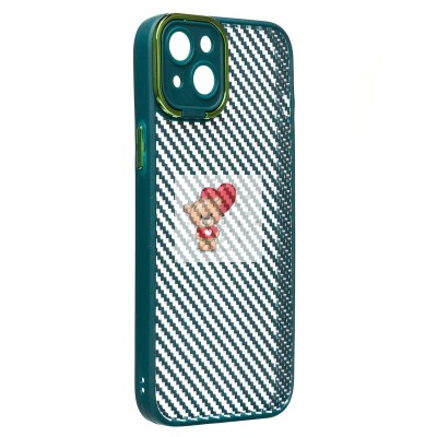 Чехол-накладка для Apple iPhone 14 Plus (темно-зеленый) - PC077