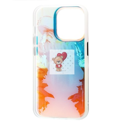 Чехол-накладка для Apple iPhone 15 Pro - (004) (многоцветный) - PC081