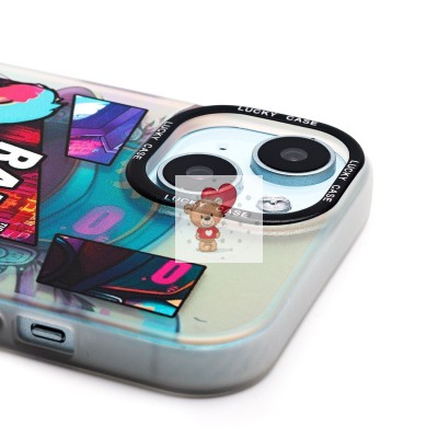 Чехол-накладка для Apple iPhone 15 - (005) (многоцветный) - PC081 Чехол-накладка для Apple iPhone 15 - (005) (многоцветный) - PC081