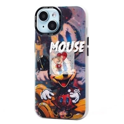 Чехол-накладка для Apple iPhone 15 - (006) (многоцветный) - PC081 Чехол-накладка для Apple iPhone 15 - (006) (многоцветный) - PC081