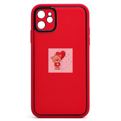 Чехол-накладка для Apple iPhone 11 (красный) - PC084 экокожа