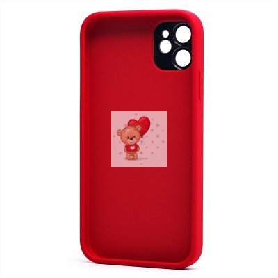 Чехол-накладка для Apple iPhone 11 (красный) - PC084 экокожа