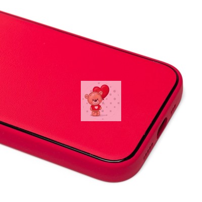 Чехол-накладка для Apple iPhone 14 Pro (красный) - PC084 экокожа