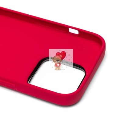 Чехол-накладка для Apple iPhone 14 Pro (красный) - PC084 экокожа