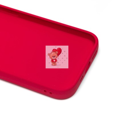 Чехол-накладка для Apple iPhone 14 Pro (красный) - PC084 экокожа