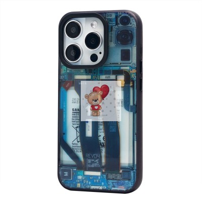 Чехол-накладка для Apple iPhone 15 Pro - (001) (многоцветный) - PC088