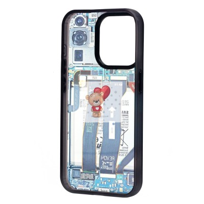 Чехол-накладка для Apple iPhone 15 Pro - (001) (многоцветный) - PC088