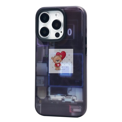 Чехол-накладка для Apple iPhone 15 Pro (многоцветный) - PC088