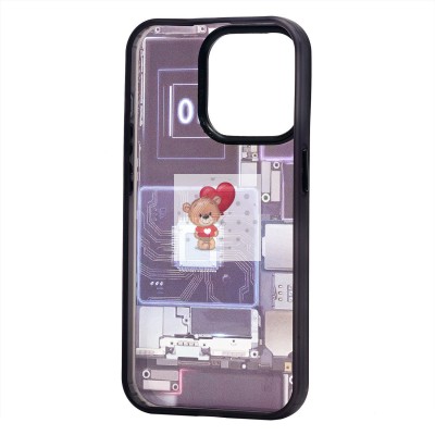 Чехол-накладка для Apple iPhone 15 Pro (многоцветный) - PC088