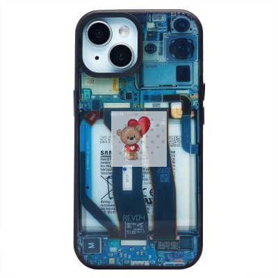 Чехол-накладка для Apple iPhone 15 - (001) (многоцветный) - PC088