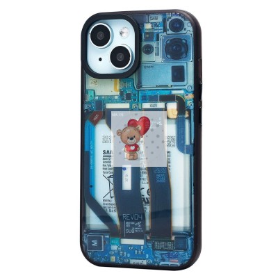 Чехол-накладка для Apple iPhone 15 - (001) (многоцветный) - PC088 Чехол-накладка для Apple iPhone 15 - (001) (многоцветный) - PC088