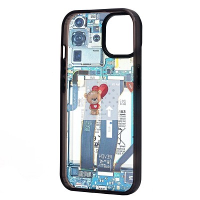 Чехол-накладка для Apple iPhone 15 - (001) (многоцветный) - PC088 Чехол-накладка для Apple iPhone 15 - (001) (многоцветный) - PC088